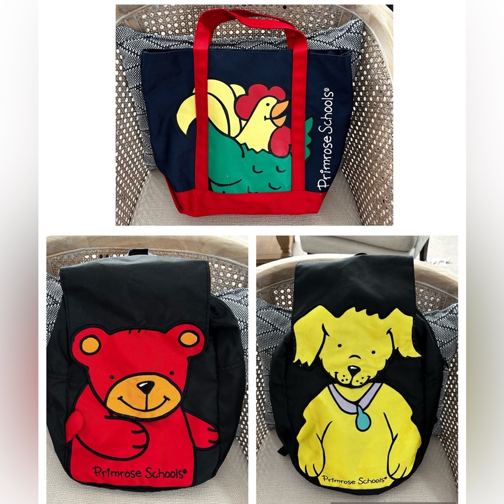 Primrose Schools Academy Book Bag lot of three